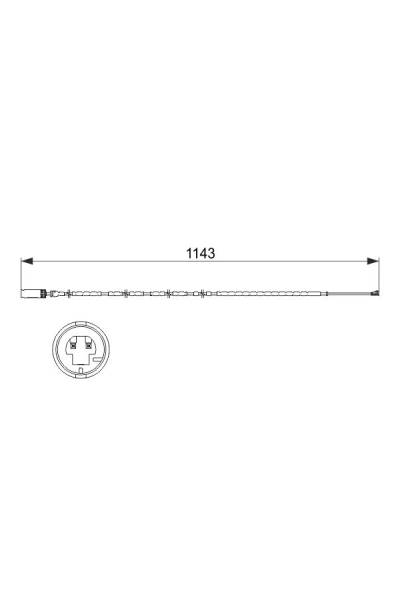 Contatto segnalazione, Usura past. freno/mat. d'attrito bosch 30-1 987 473 517