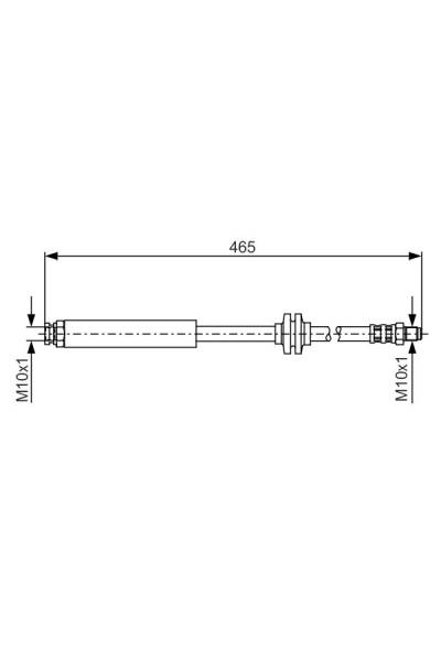 Tubo elastico del freno bosch 30-1 987 476 079