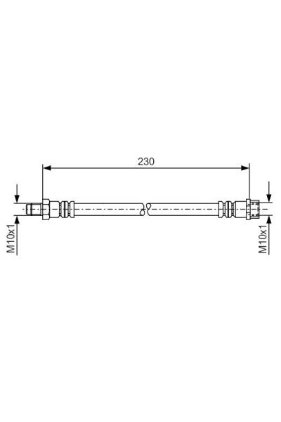 Tubo elastico del freno bosch 30-1 987 476 083