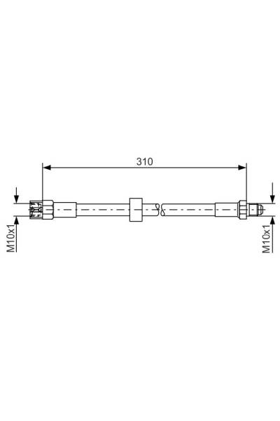 Tubo elastico del freno bosch 30-1 987 476 128