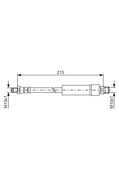 Tubo elastico del freno bosch 30-1 987 476 142