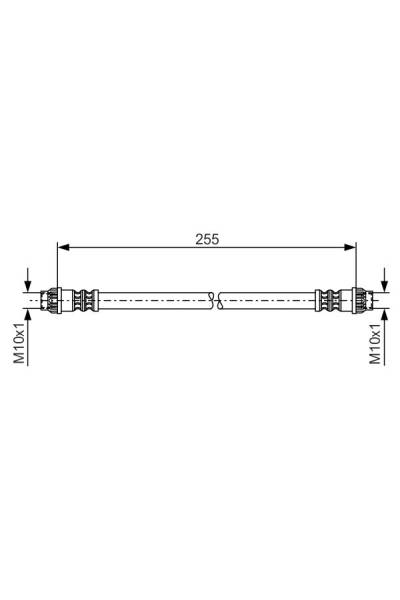 Tubo elastico del freno bosch 30-1 987 476 178