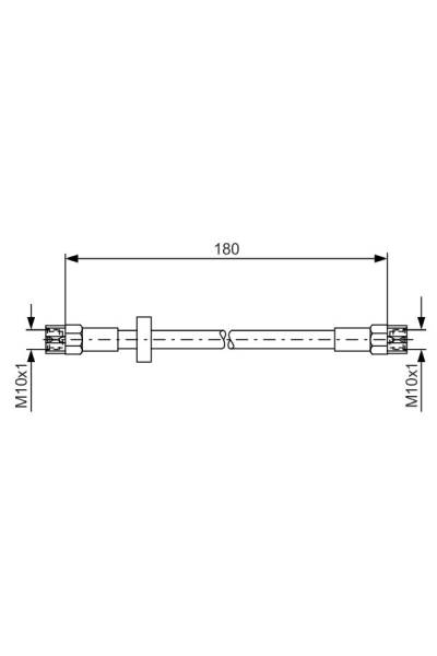 Tubo elastico del freno bosch 30-1 987 476 216