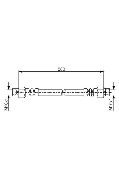 Tubo elastico del freno bosch 30-1 987 476 234