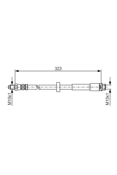 Tubo elastico del freno bosch 30-1 987 476 293