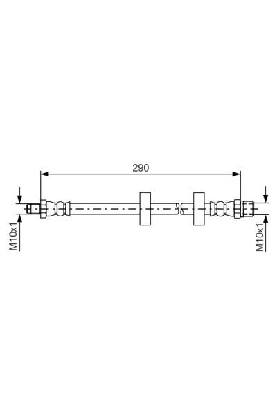 Tubo elastico del freno bosch 30-1 987 476 334