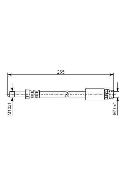 Tubo elastico del freno bosch 30-1 987 476 359