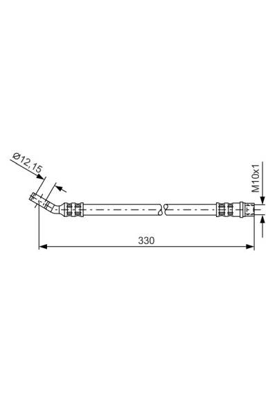 Tubo elastico del freno bosch 30-1 987 476 365