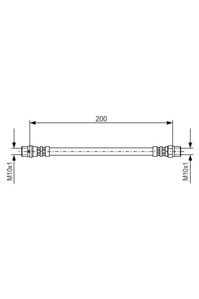 Tubo elastico del freno bosch 30-1 987 476 403