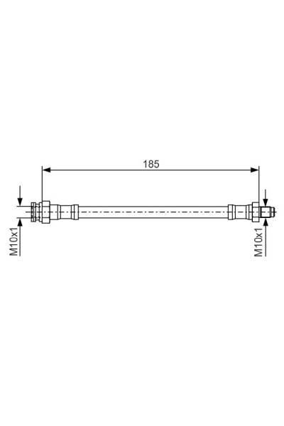 Tubo elastico del freno bosch 30-1 987 476 416