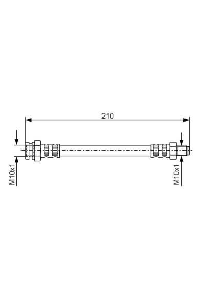 Tubo elastico del freno bosch 30-1 987 476 502