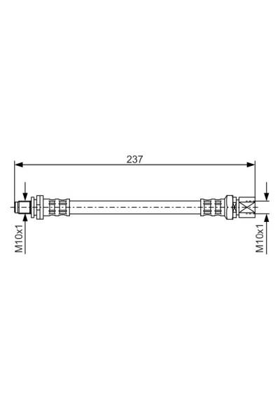 Tubo elastico del freno bosch 30-1 987 476 564