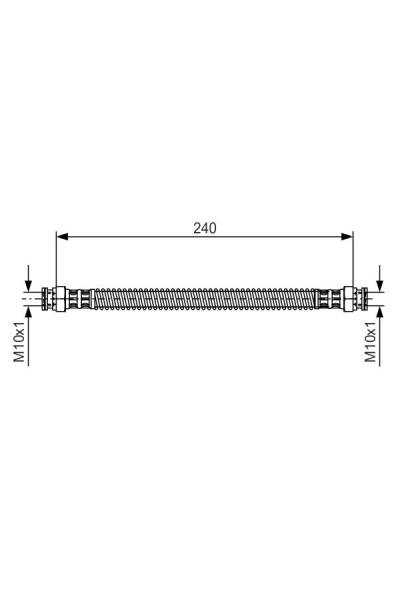 Tubo elastico del freno bosch 30-1 987 476 676