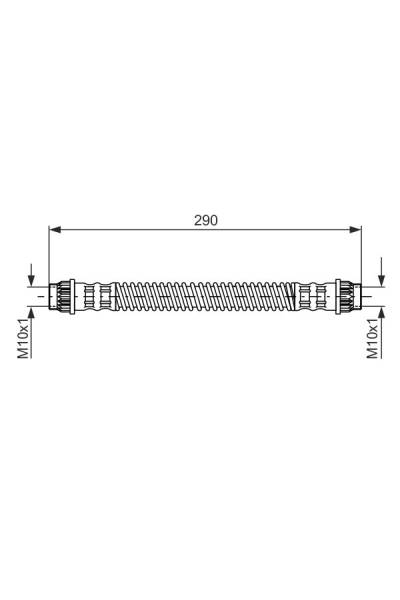 Tubo elastico del freno bosch 30-1 987 476 702