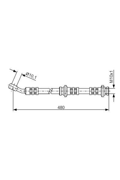 Tubo elastico del freno bosch 30-1 987 476 802