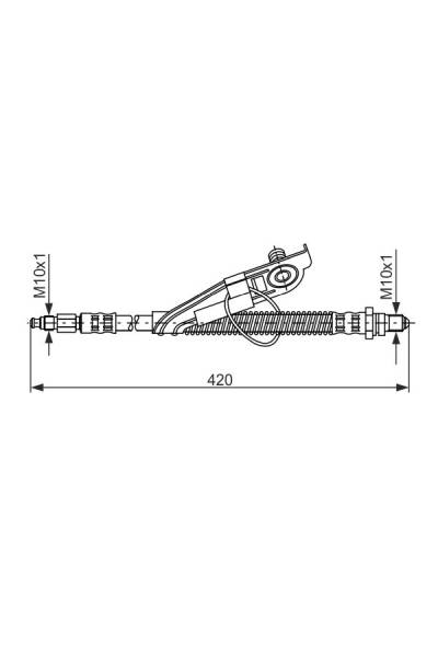 Tubo elastico del freno bosch 30-1 987 476 816