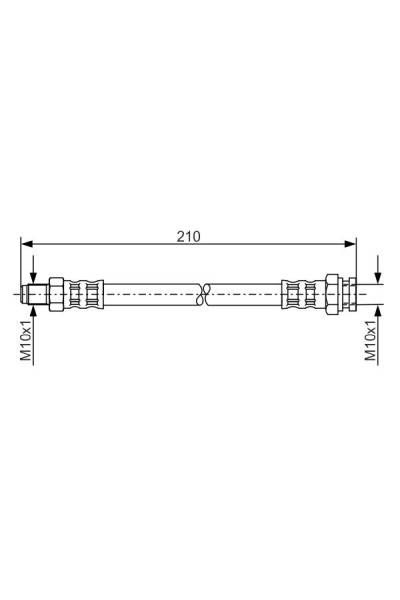 Tubo elastico del freno bosch 30-1 987 476 877