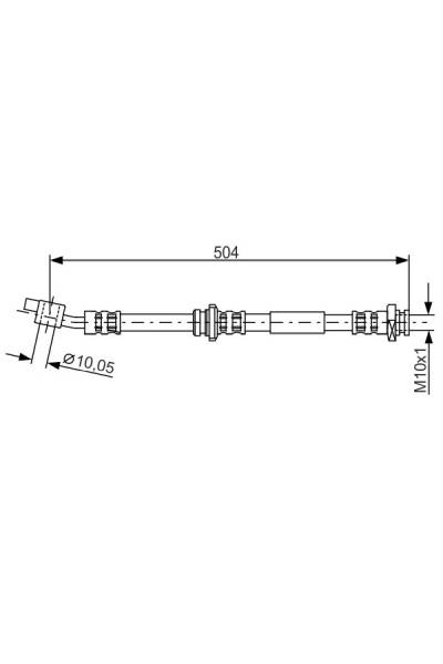 Tubo elastico del freno bosch 30-1 987 476 996