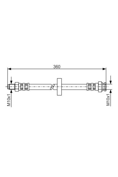 Tubo elastico del freno bosch 30-1 987 481 017