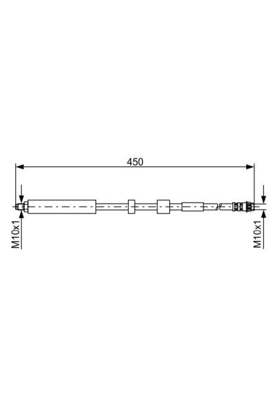 Tubo elastico del freno bosch 30-1 987 481 051