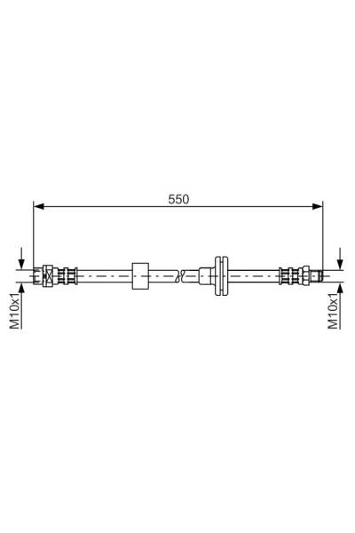 Tubo elastico del freno bosch 30-1 987 481 056