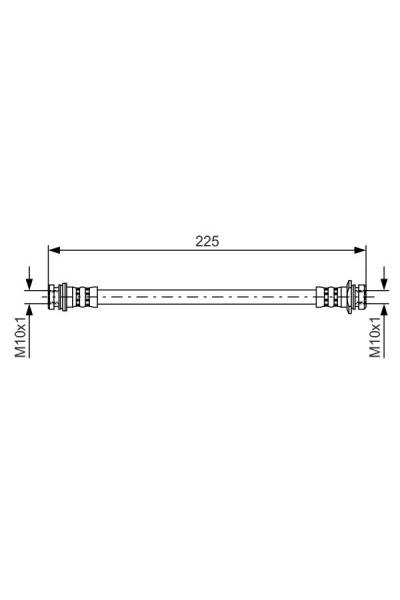 Tubo elastico del freno bosch 30-1 987 481 387