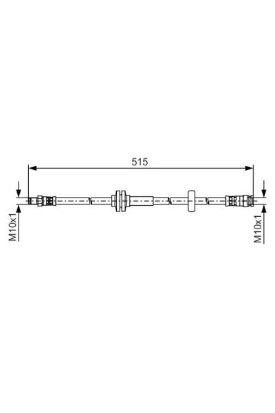 Tubo elastico del freno bosch 30-1 987 481 482