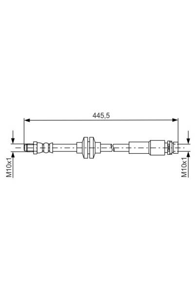 Tubo elastico del freno bosch 30-1 987 481 668