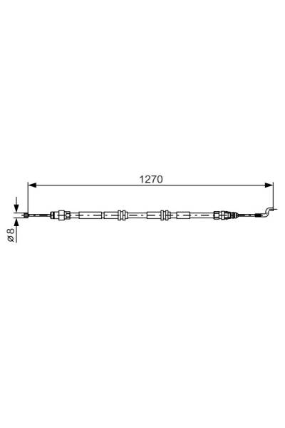 Tirante, freno di stazionamento bosch 30-1 987 482 014