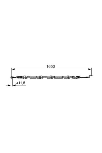 Tirante, freno di stazionamento bosch 30-1 987 482 016