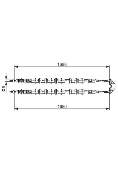 Tirante, freno di stazionamento bosch 30-1 987 482 107