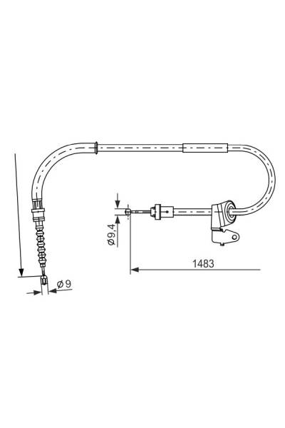 Tirante, freno di stazionamento bosch 30-1 987 482 228