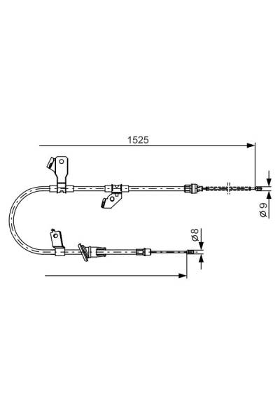 Tirante, freno di stazionamento bosch 30-1 987 482 247