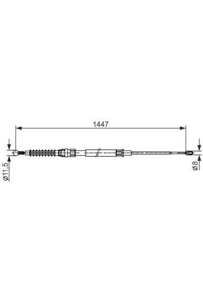 Tirante, freno di stazionamento bosch 30-1 987 482 445