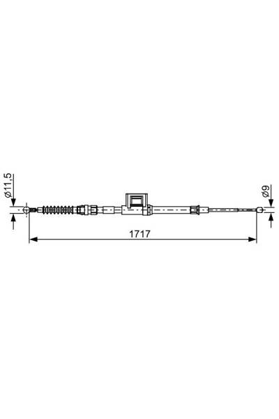 Tirante, freno di stazionamento bosch 30-1 987 482 644