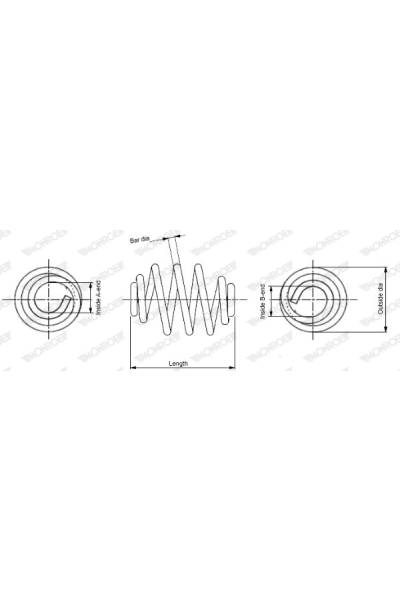 Molla autotelaio monroe 37-SN0405