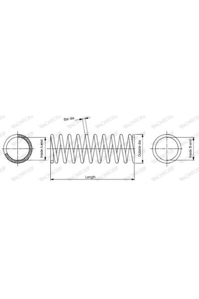 Molla autotelaio monroe 37-SP0021