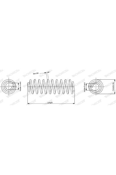 Molla autotelaio monroe 37-SP0042