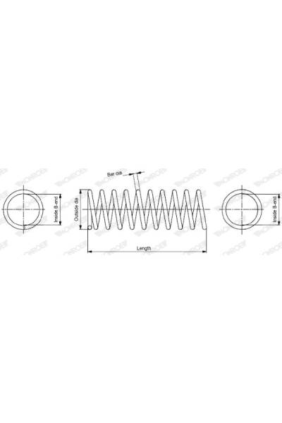 Molla autotelaio monroe 37-SP0096