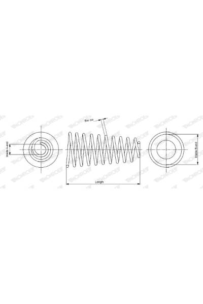 Molla autotelaio monroe 37-SP0329