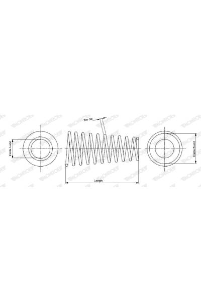 Molla autotelaio monroe 37-SP0814