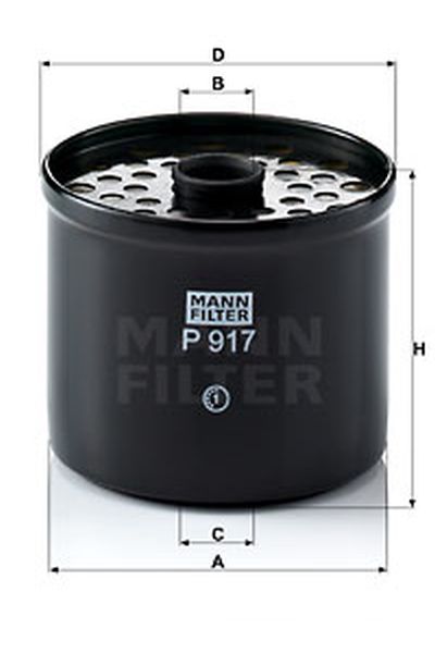 Filtro carburante mann-filter 4-P 917 x