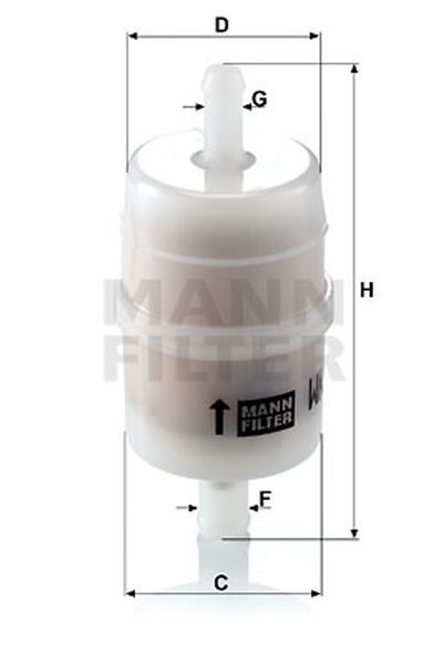 Filtro carburante mann-filter 4-WK 32/6