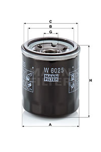 Filtro olio mann-filter 4-W 6025