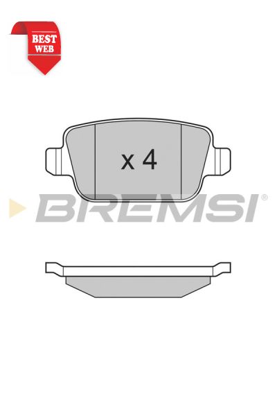 Kit pastiglie freno bremsi BP3300