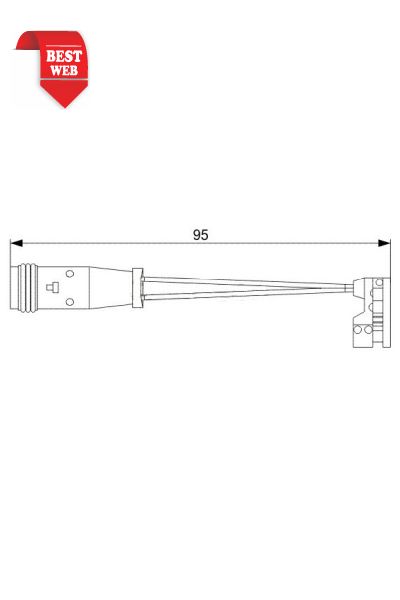 Contatto segnalazione usura pastiglie bremsi WI0627