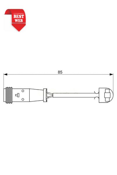 Contatto segnalazione usura pastiglie bremsi WI0653