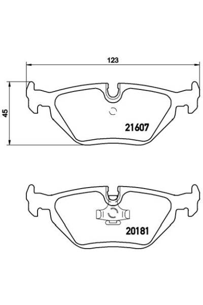 Kit pastiglie freno, Freno a disco BREMBO 65-P 06 013