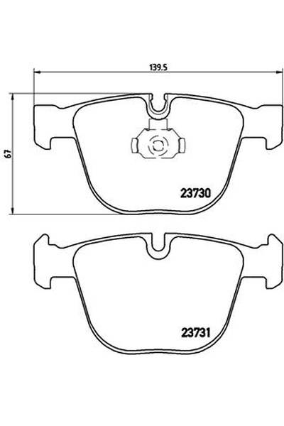 Kit pastiglie freno, Freno a disco BREMBO 65-P 06 026