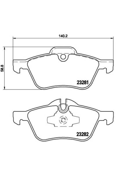 Kit pastiglie freno, Freno a disco BREMBO 65-P 06 030